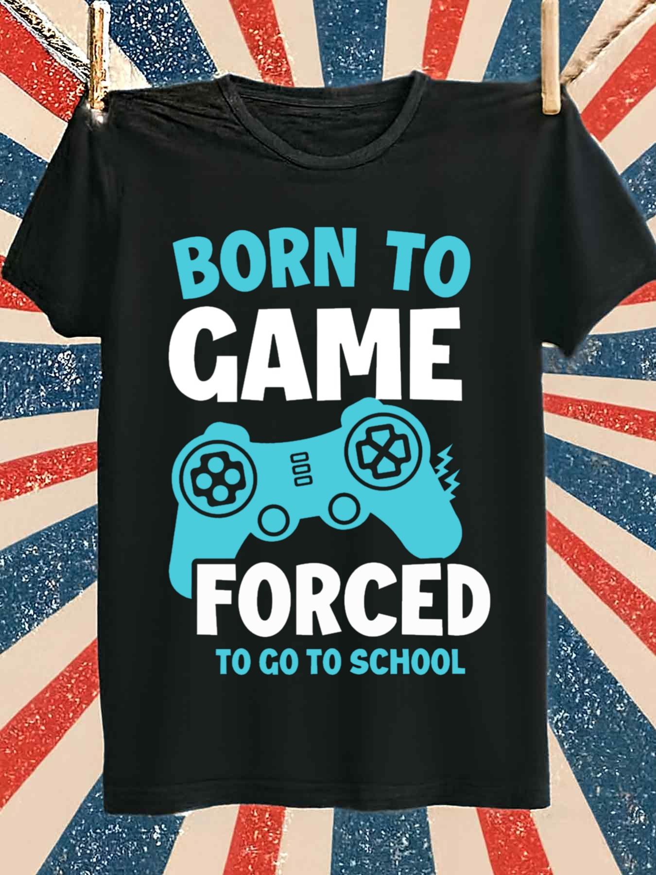 Gaming Console Icon - Born to Game Men's Gaming T-Shirt