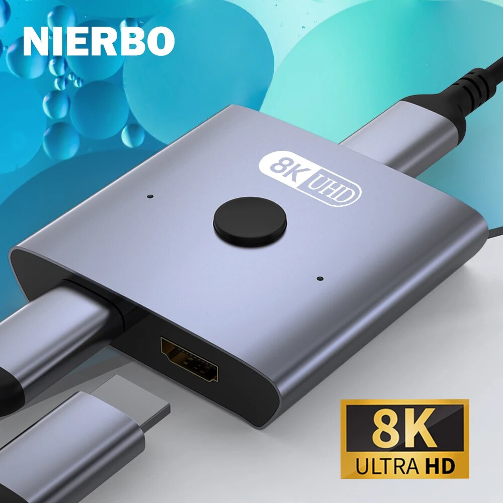 Hdmi Cable 2.1 - NIERBO 8K Bi-Directional HDMI 2.1 Switch