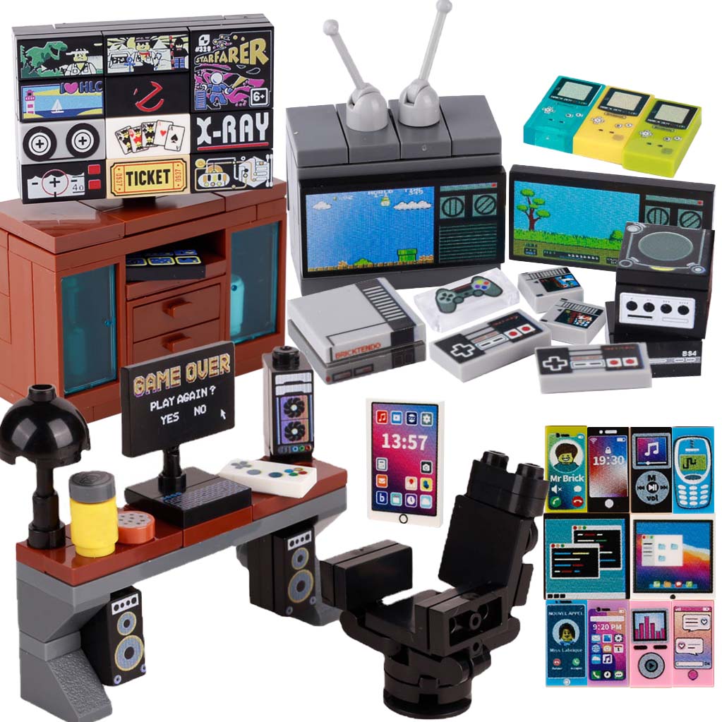 Gaming Console Lego - MOC Game Console Computer Model Buidling