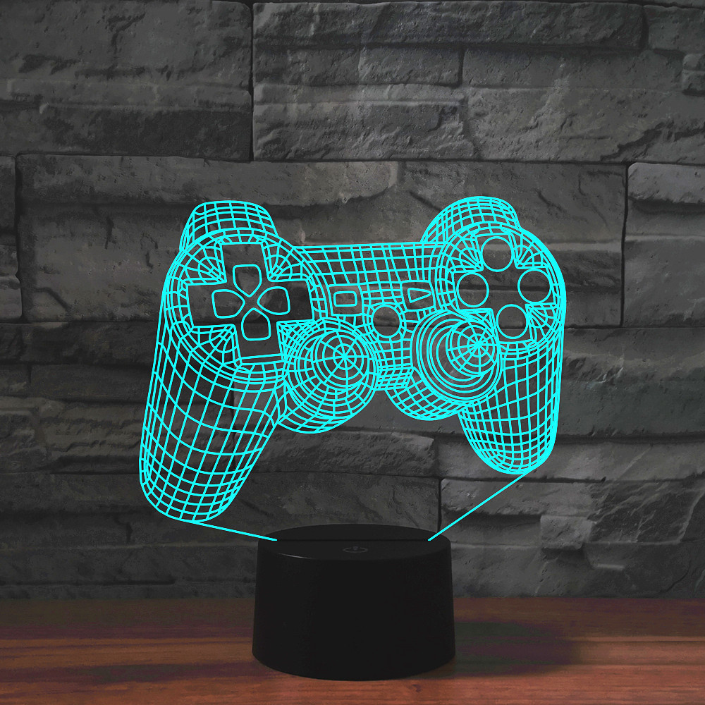3d Illusion Night Lamp Gaming  - Gaming Console Icon recension och pris