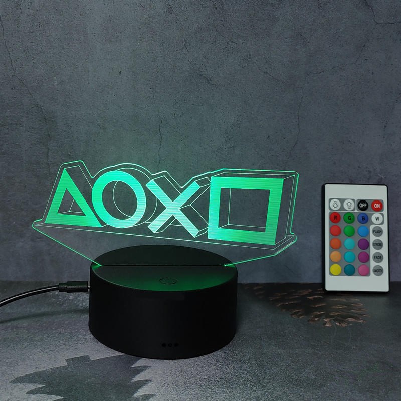 3d Illusion Night Lamp Gaming  - Gaming Console Icon recension och pris