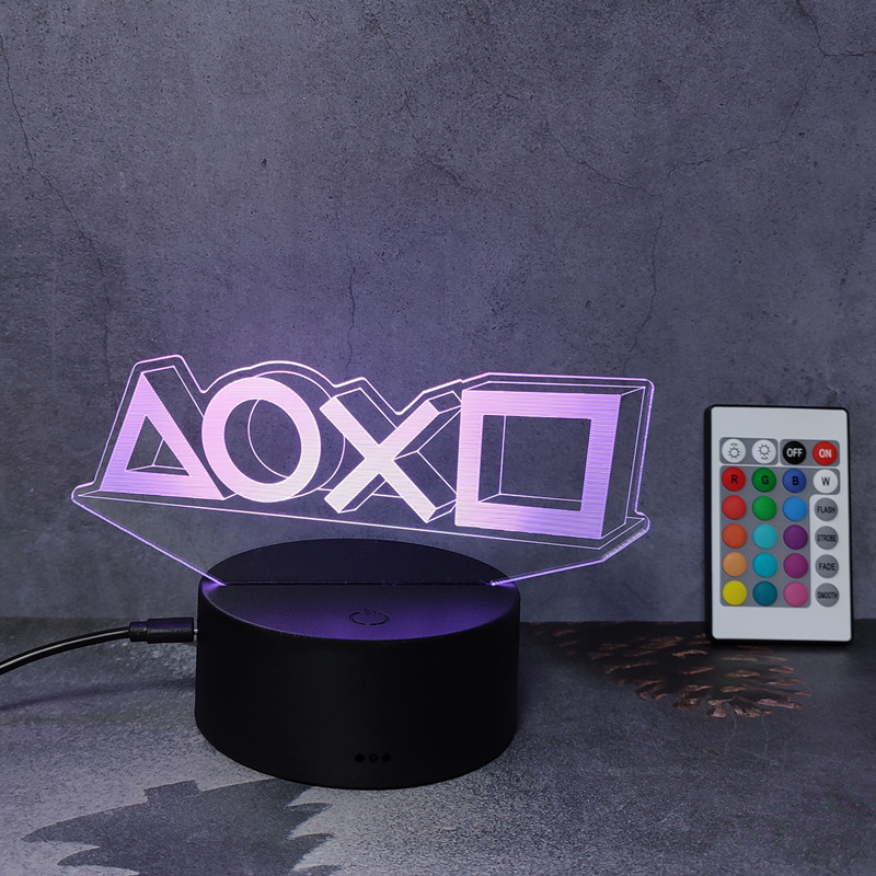 3d Illusion Night Lamp Gaming  - Gaming Console Icon recension och pris
