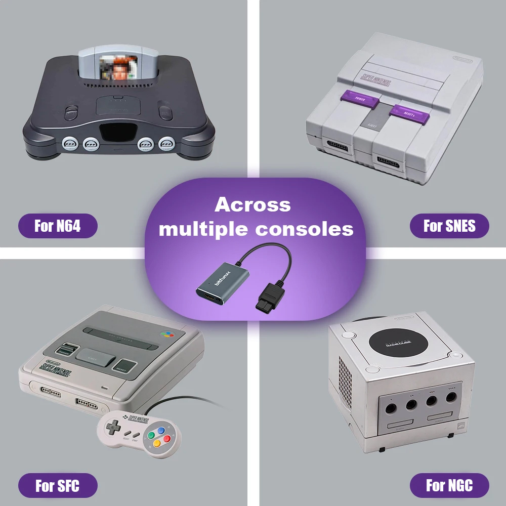 Bitfunx 720P Svideo / AV To HD - Gaming Console Retro Handheld recension och pris