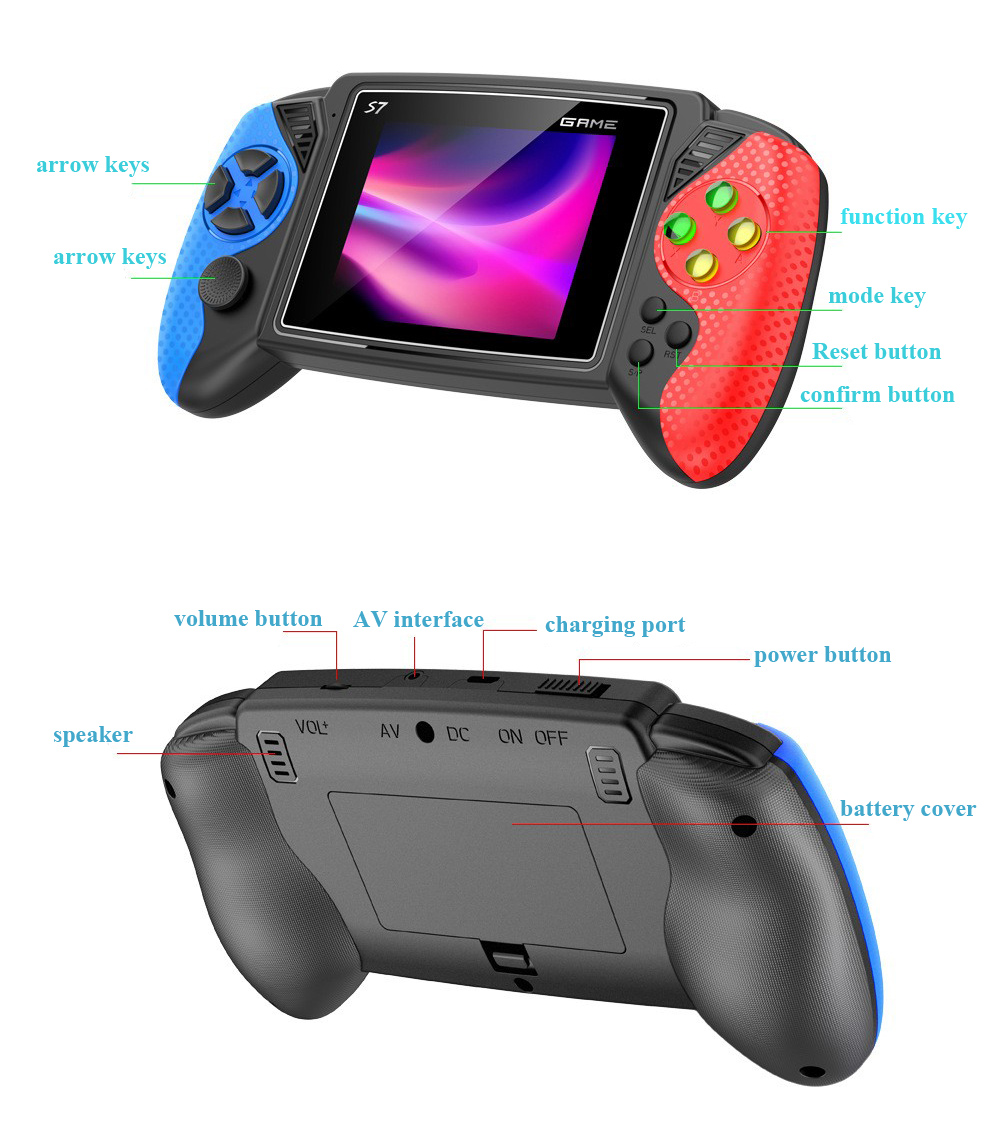 S7 Retro Handheld Game Console - Gaming Console Retro Handheld recension och pris