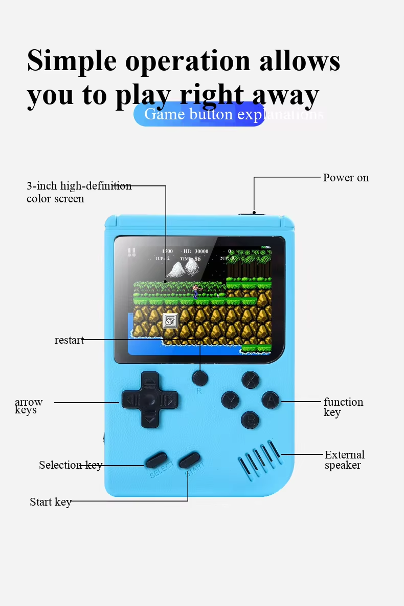 400 In 1 MINI Games Handheld G - Gaming Console Retro Handheld recension och pris