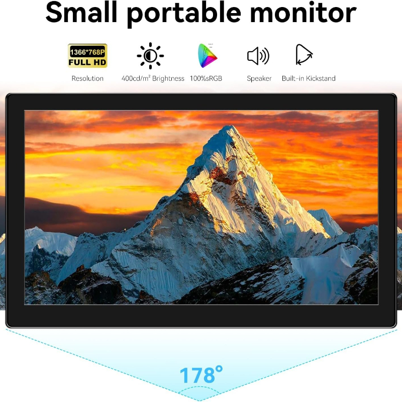 Small Touchscreen Monitor 10.1 - Gaming Console Image recension och pris