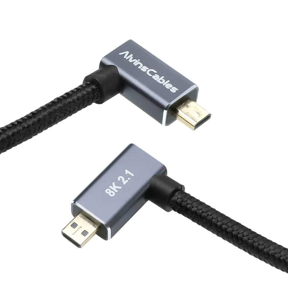 Alvin's Cables Right Angle Mic - Hdmi Cable 2.1 recension och pris