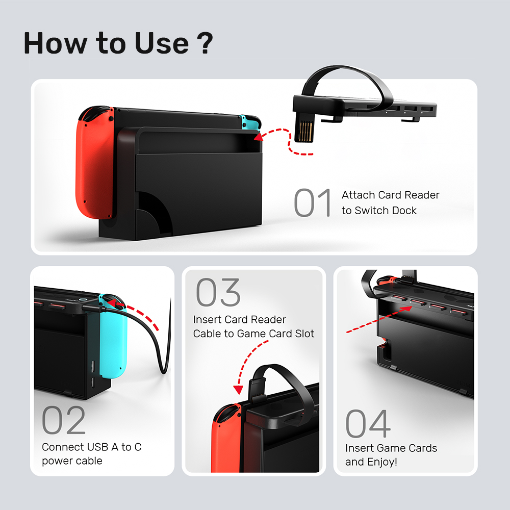 G1002D Portable Game Card Read - Gaming Card Holder recension och pris