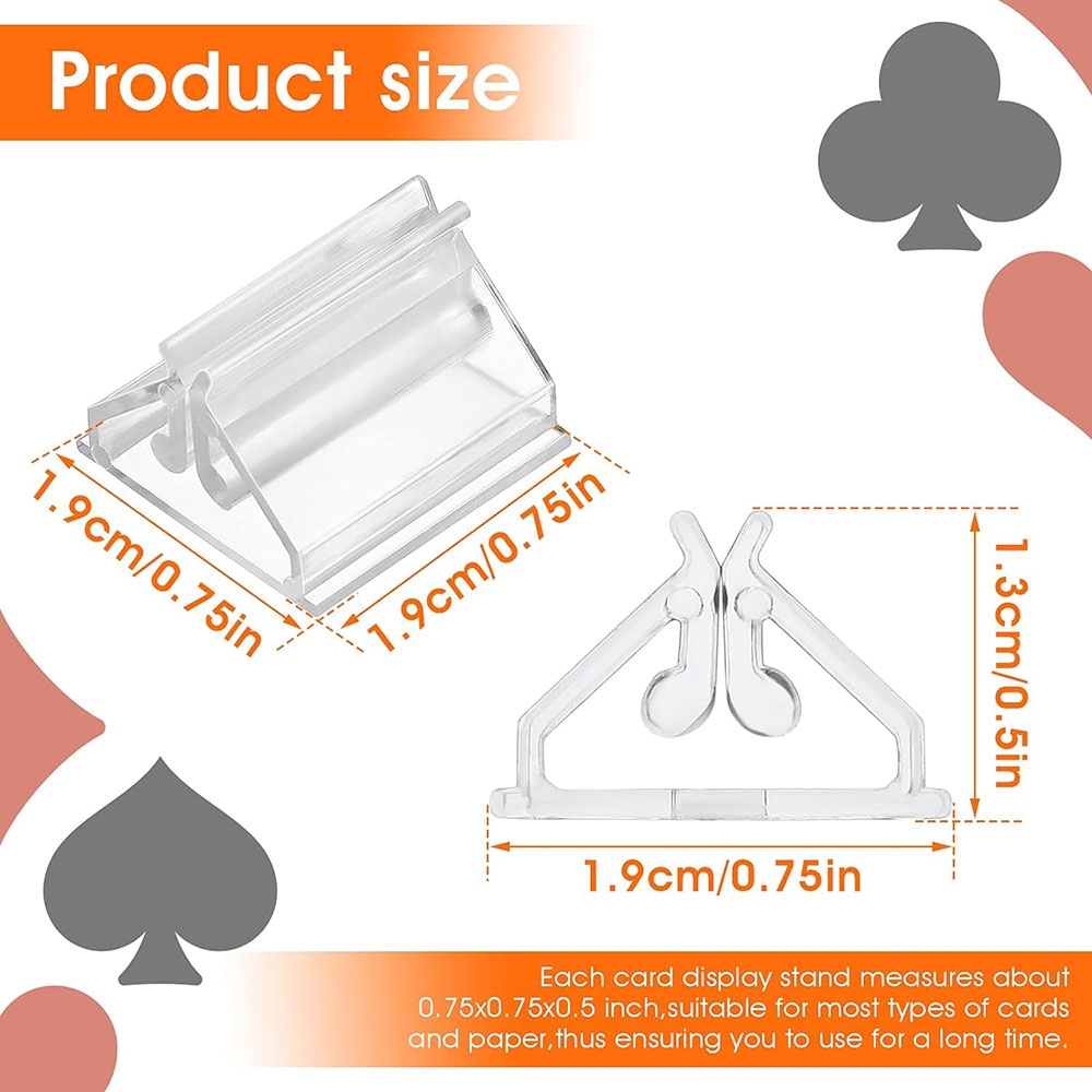 12/24/48Pcs Mini Clear Stands  - Gaming Card Holder recension och pris